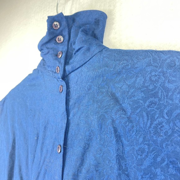 VINTAGE MATTHEW LOMBARDI MAGGY LONDON Womens Medium Floral Button Sleeveless Top - Picture 12 of 12